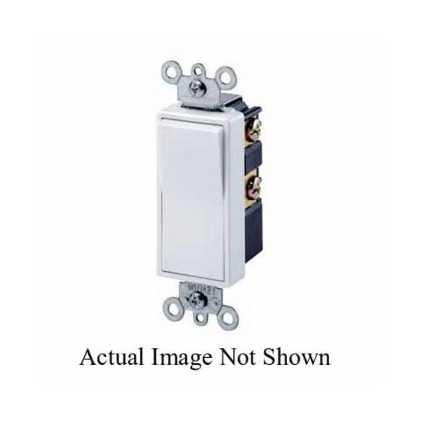 Leviton Wall Switch, 4Way, 120/277V, 15A, Gry, Rockr 56042GY Zoro